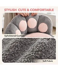 gaomon Cat Back Vanity Chair, Armless Adjustable Swivel Office Chair