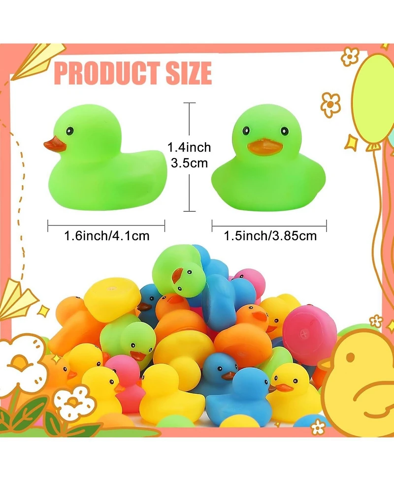 Gnuadz 50Mini Rubber Duck Bath Toy Party Favor Pool Float Game Gift