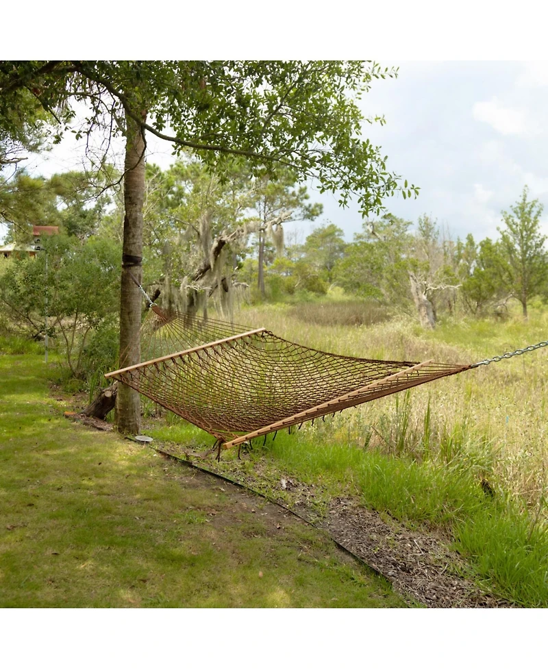 Aofar 13 Ft Castaway Living Double Traditional Hand Woven Rope Hammock