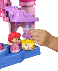 Fisher Price Disney Princess Cinderella and Ariel Shimmer & Glow Dress Shop Light-Up 2-Piece Playset, Ages 1.5+