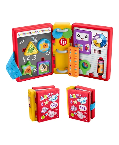 Fisher Price Laugh and Learn 123 Schoolbook Smart Stages Interactive Book, Ages 6 Months+