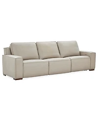 Aspen 3 Pm 3-Piece Leather Sofa Set (Laf Recliner, Raf Power Armless Recliner), Macy's Exclusive