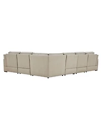 Aspen 3 Pm 6-Piece Leather L Sectional Sofa Set (Laf Recliner, Raf Armless 2 Chair, Corner), Macy's Exclusive