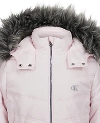 Calvin Klein Girls' 7-16 Aerial Puffer Jacket