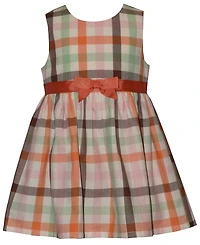 Bonnie Baby Girls' Harvest Cardigan, Sleeveless Dress and Diaper Cover, 3-Piece Set