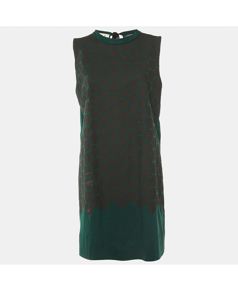 Pre-Owned Marni Women's Polka Dotted Cotton Sleeveless Shift Dress