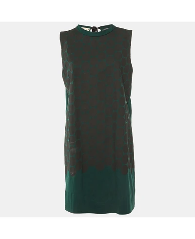 Pre-Owned Marni Women's Polka Dotted Cotton Sleeveless Shift Dress