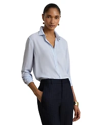 Lauren Ralph Women's Long-Sleeve Collared Shirt