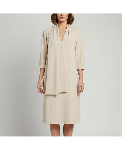 Pre-Owned Bottega Veneta Women's Crepe Draped Midi Dress