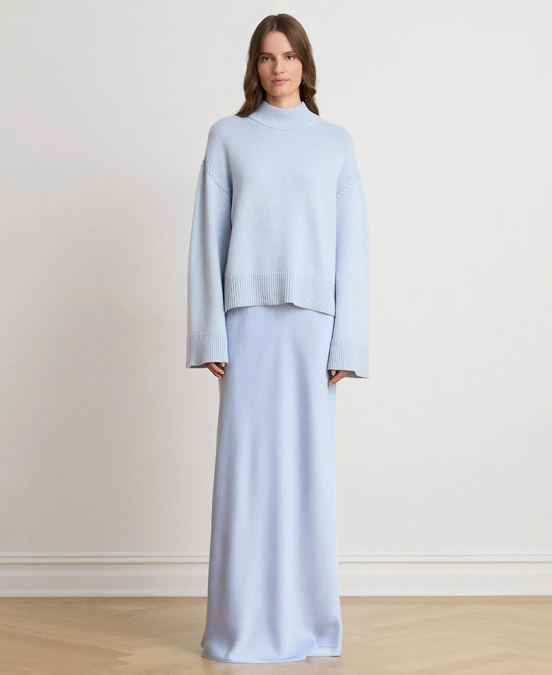 Lauren Ralph Women's Satin Charmeuse Maxi Skirt