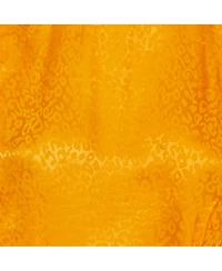 Pre-Owned Ronny Kobo Women's Marigold Satin Jacquard Asymmetrical Midi Dress
