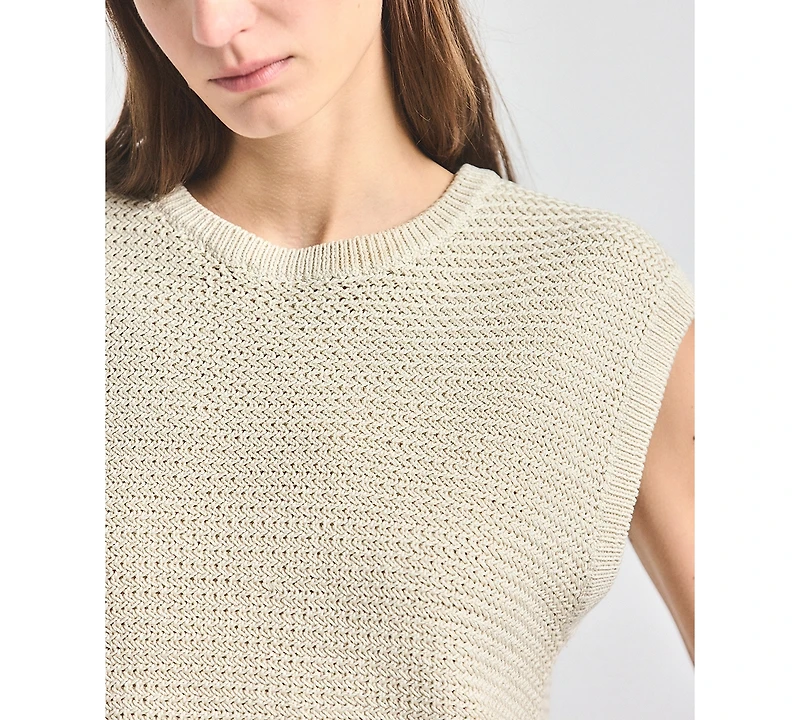 Derek Lam 10 Crosby Women's Vivienne Mesh Knit Sleeveless Sweater