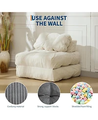 gaomon Folding Sofa Bed 2-Pack,Single Convertible Sleeper Chair with PillowandErgonomic Back Support, Portable Foldable Mattress
