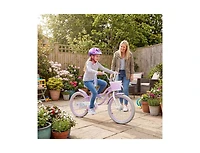 Slickblue Kids Bike Adjustable Princess Theme with Basket & Streamers