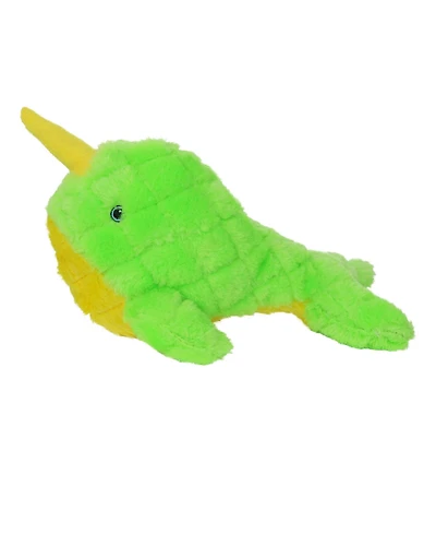 Mighty Arctic Narwhal, Durable Plush Squeaky Dog Toy
