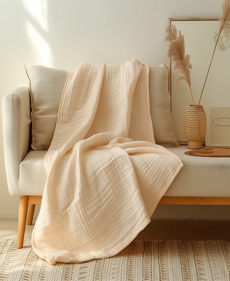 Sleep & Beyond Muslin Breathable Blanket, King/Cal King