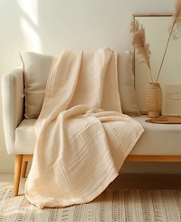 Sleep & Beyond Muslin Breathable Blanket, King/Cal King