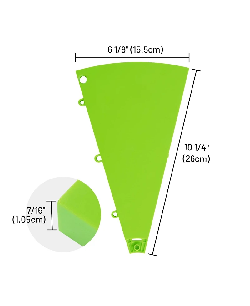 WinSpin 6 Pcs Prize Wheel Panels Dry Erase Green for 24" Modular Prize Wheel