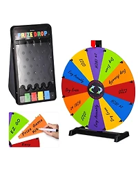 WinSpin 24" Modular Prize Wheel Tabletop and Mini Prize Drop Board Game Kit Party Tradeshow Carnival Outdoor activity