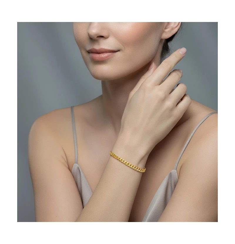 14K Gold Plated or White Mesh Link Bracelet