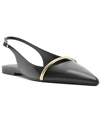 Arezzo Women's Margaret Buckle Ballet Flats