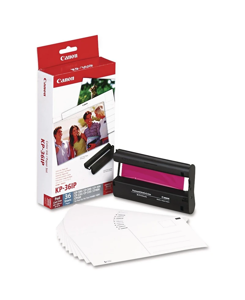 Canon Kp-36IP 4x6 Glossy Color Ink and Photo Paper Set for Cp Printers