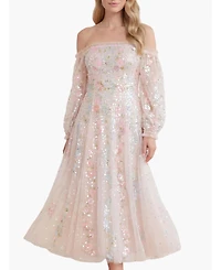 Needle & Thread Women's Confetti Gloss Off-Shoulder Dress