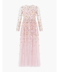 Needle & Thread Women's Trailing Roses Long Sleeve Maxi Gown