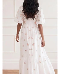 Needle & Thread Women's Flora Ditsy Cotton Ankle Gown