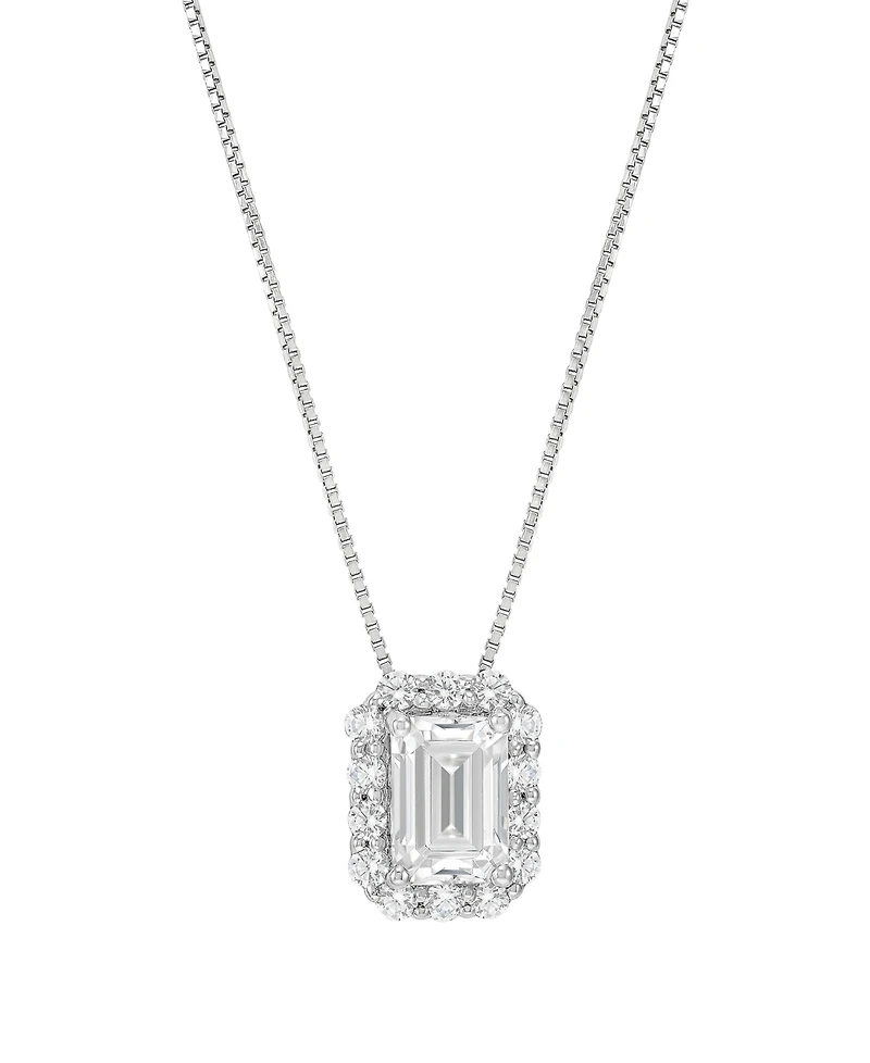 Macy's Igi Certified Lab-Grown Diamond Pendant Necklace (1 ct. t.w.) in 14k White Gold