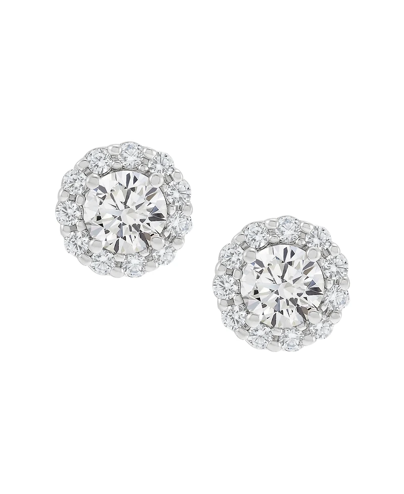 Macy's Igi Certified Lab-Grown Diamond Stud Earrings (2 ct. t.w.) in 14k White Gold