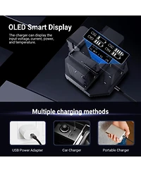 Neewer Nw-F4 100W Usb-c GaN Fast-Charger Adapter for Camera Batteries