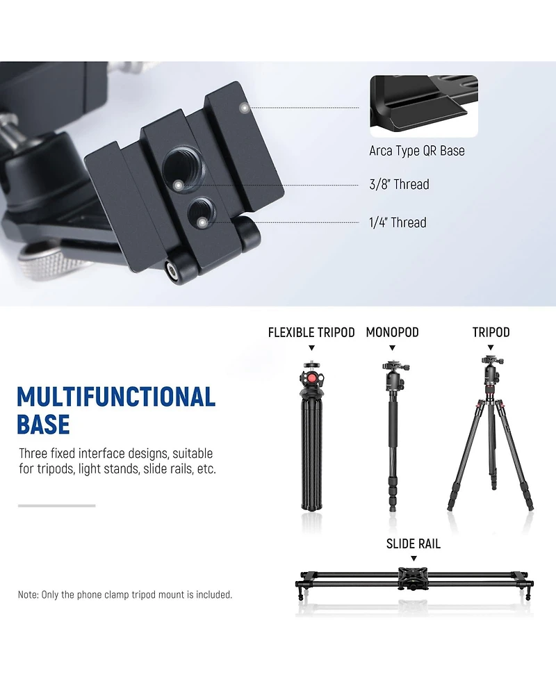 Neewer S24 Camera Tripod for select iPhone models