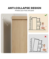 homfan 6 Drawer Dresser for Bedroom Modern Closet Dresser Organizer with Embedded Handles, Wooden Chest of Drawers for Living Room,Nursery and Hallway