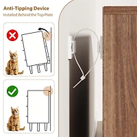 gaomon 5 Drawers Nightstand for Bedroom, Wooden Small Bedside Table Cabinet with Large Storage and Anti-Tip Device, Modern End Side Table Night Stand