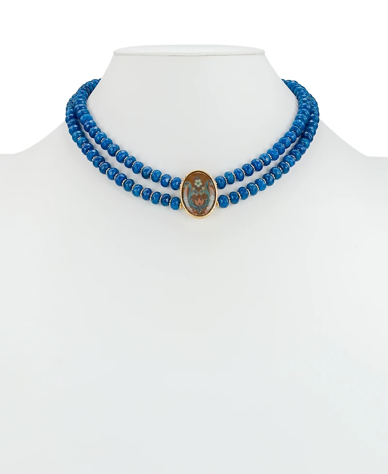 Patricia Nash Rosemailing Under Crystal Collection Strand Beaded Necklace