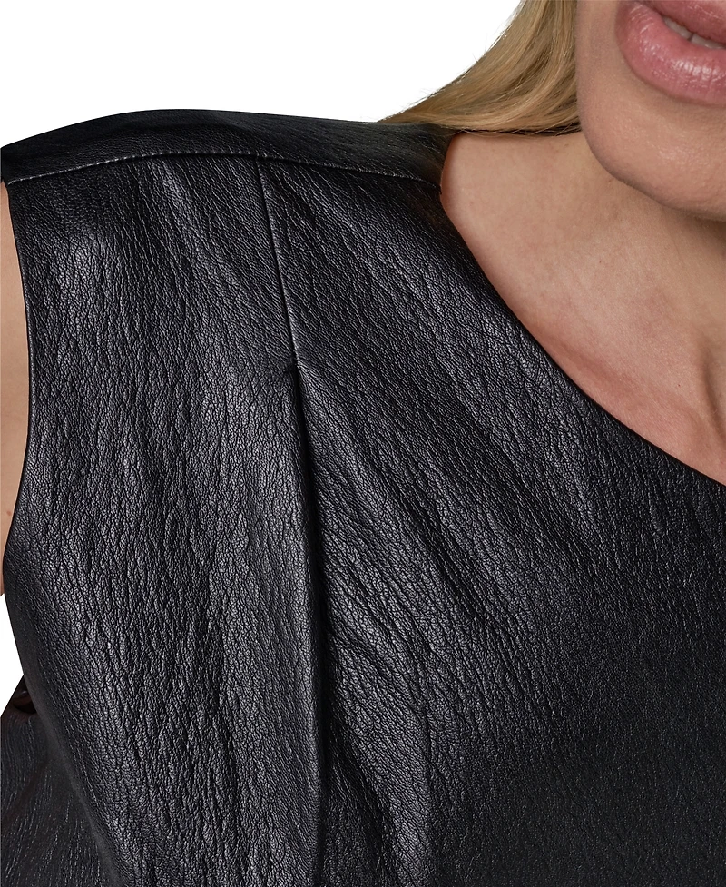Donna Karan New York Women's Sleeveless Boat Neck Dress