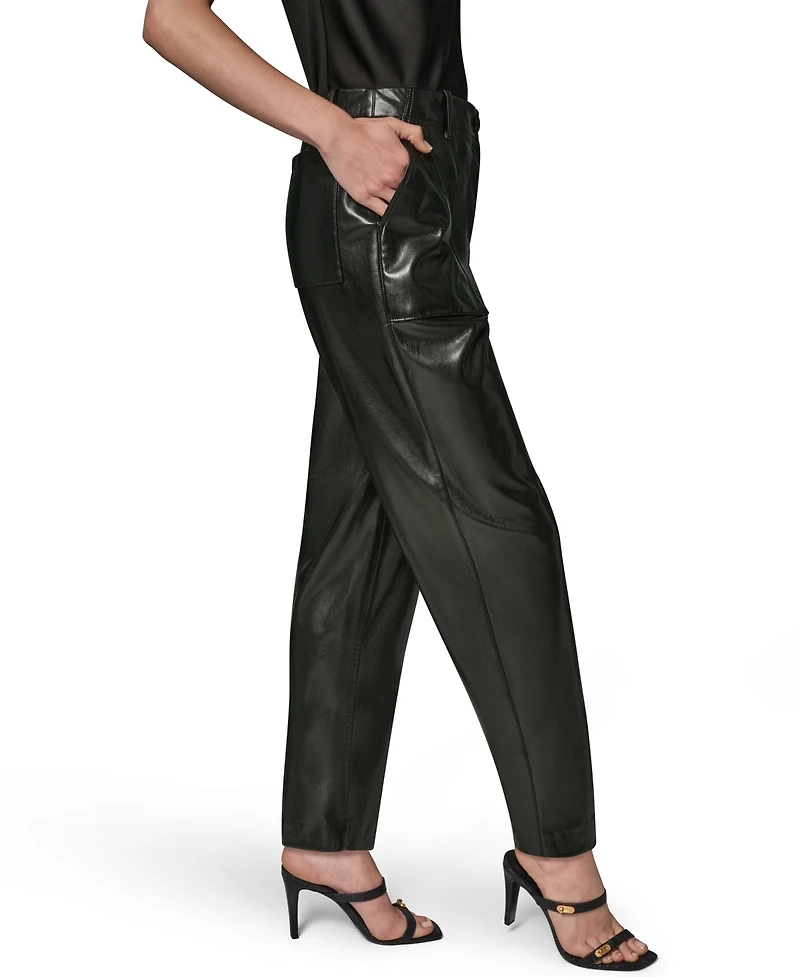 Donna Karan New York Women's Patch Pockets Ankle Pants