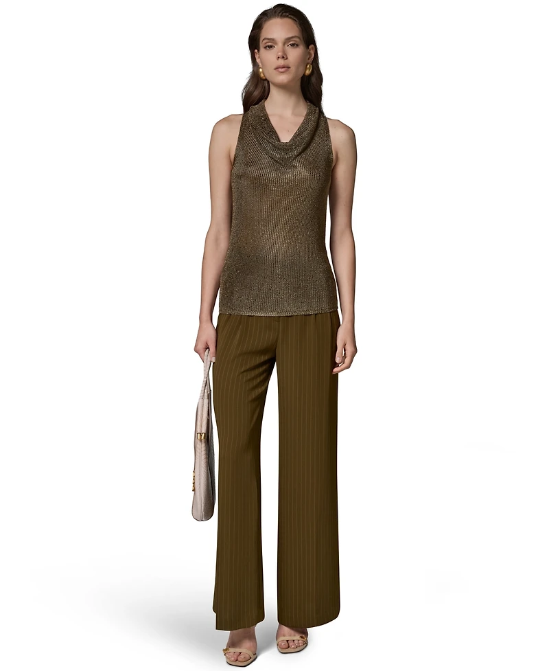 Donna Karan New York Women's Cowl Neck Sleeveless Sweater