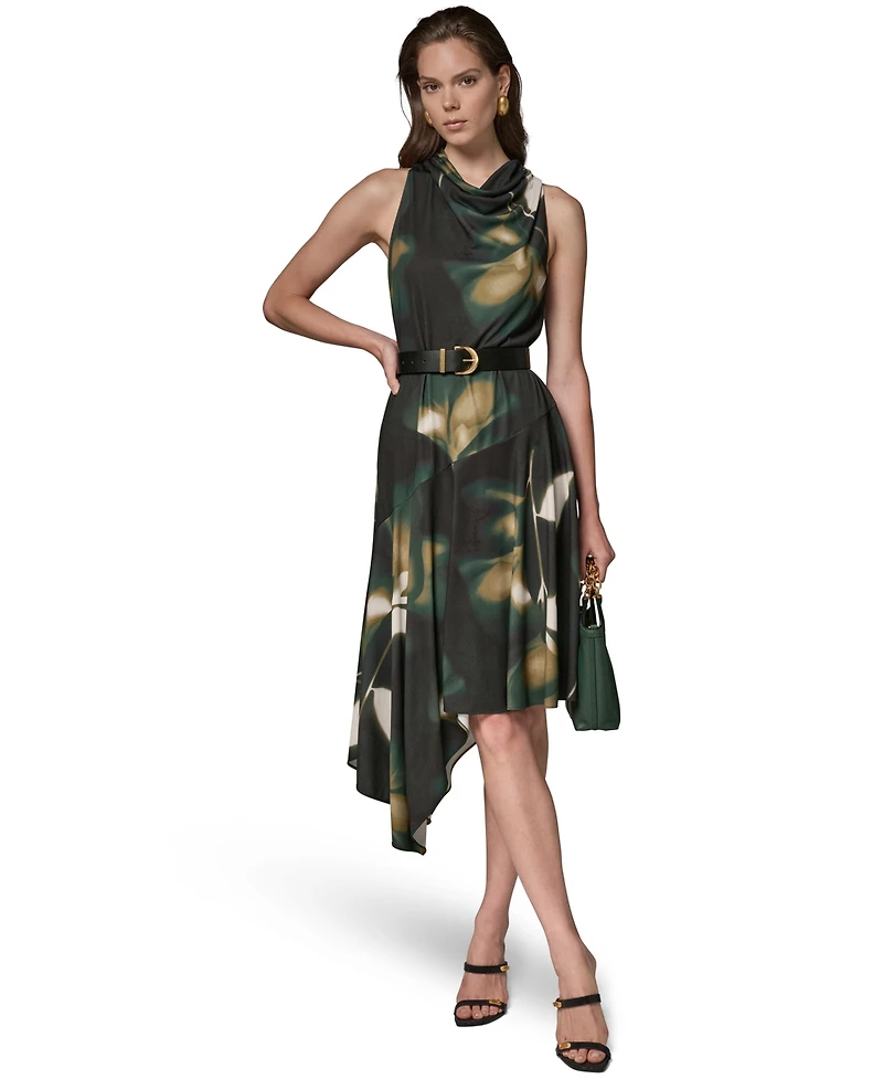 Donna Karan New York Women's Jersey Print Sleeveless Dress