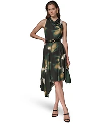 Donna Karan New York Women's Jersey Print Sleeveless Dress