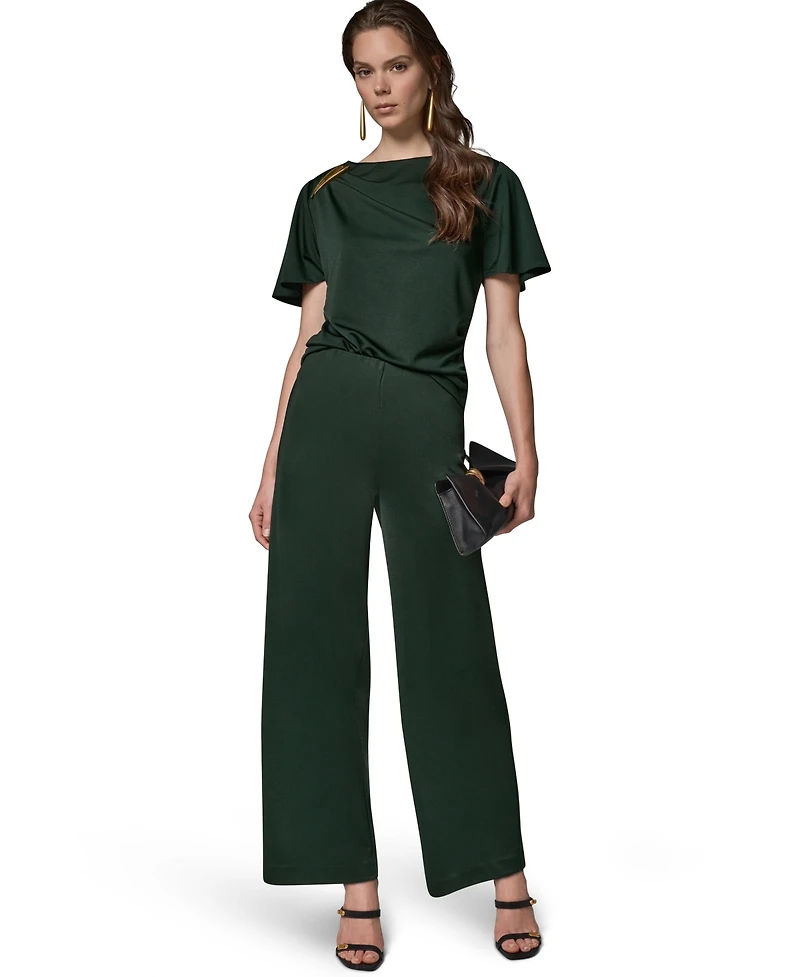 Donna Karan New York Women's Wide-Leg Pull-On Pants
