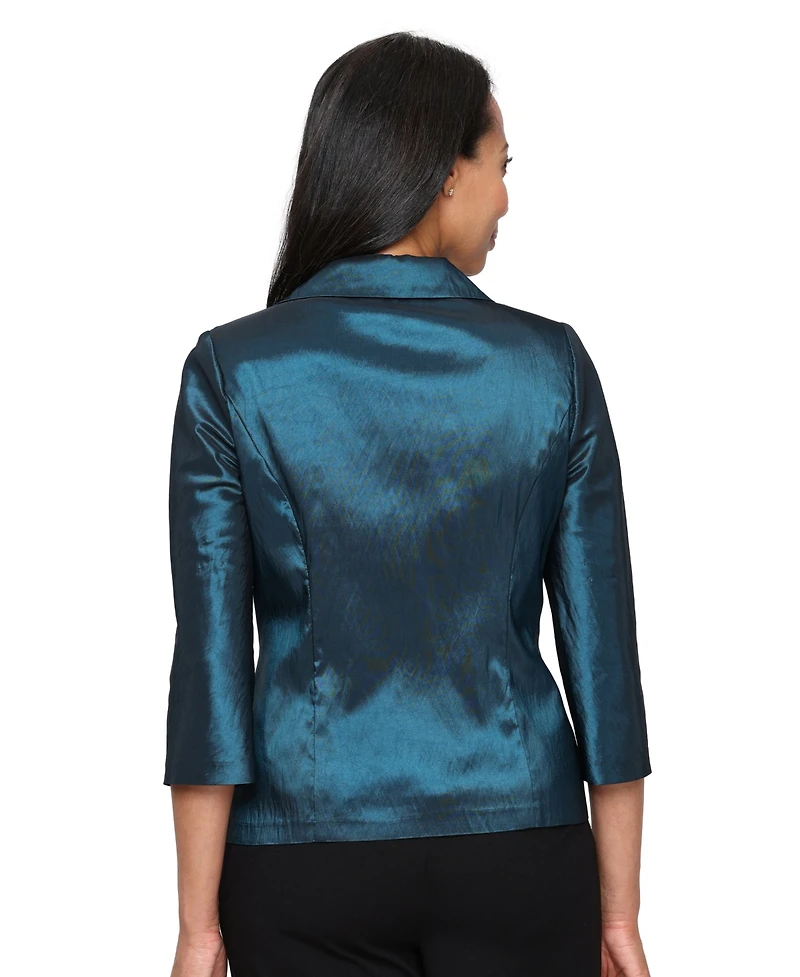 Alex Evenings Women's Washer Taffeta Twinset