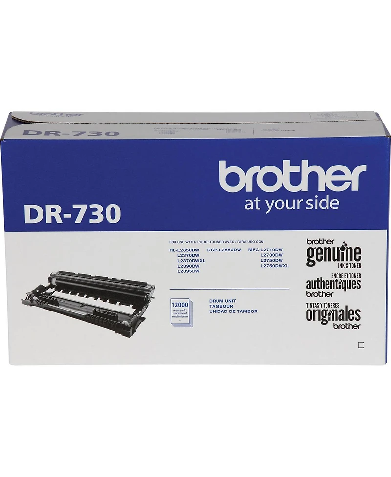 Brother Dr-730 12,000-Page Yield Drum Unit, Compatible with Brother Hl-L2370DW