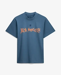 Uscape Apparel Men's and Women's Blue Host City U.s. Soccer x Los Angeles 2026 Graffiti Vintage T-Shirt