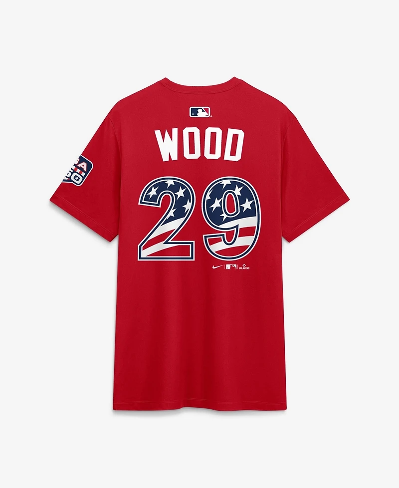 Nike Men's 2026 All-Star Game National League James Wood Red Name & Number T-Shirt