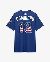 Nike Men's 2026 All-Star Game American League Junior Caminero Rush Blue Name & Number T-Shirt