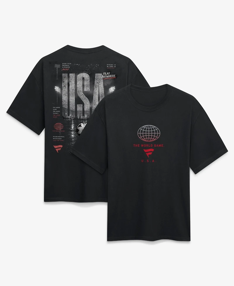 Fanatics Men's Black Usa Streets Of The World Heavyweight T-Shirt
