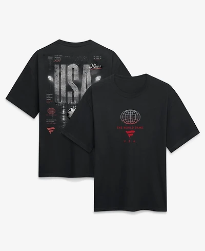 Fanatics Men's Black Usa Streets Of The World Heavyweight T-Shirt