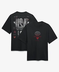 Fanatics Men's Black Usa Streets Of The World Heavyweight T-Shirt